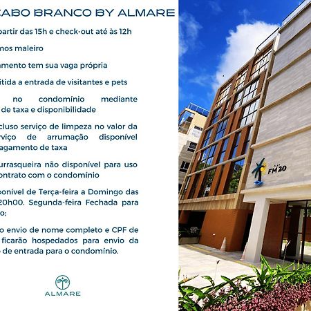 Flat Fm20 Cabo Branco Ocean - By Almare Leilighet João Pessoa Eksteriør bilde