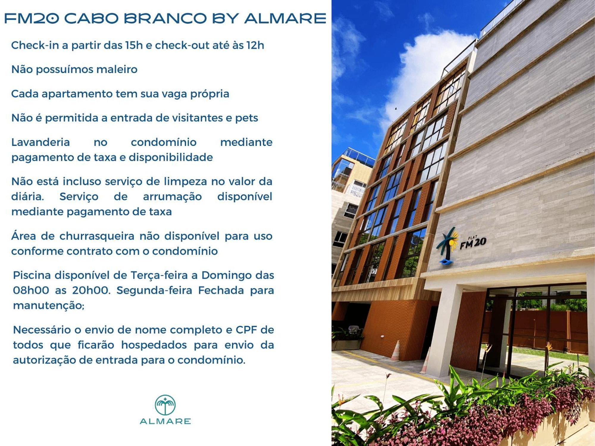 Flat Fm20 Cabo Branco Ocean - By Almare Leilighet João Pessoa Eksteriør bilde